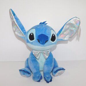Stitch Celebration Outfit Silver Ears Bowtie Disney 100 Years 14" Plush NEW